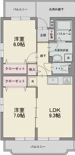 サンライズマルシェ【3階】の間取り