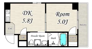Demain APM(ドゥマンエーピーエム)【5階】の間取り