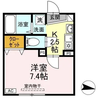 グラフォート古館【1階】の間取り