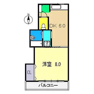 コーポエルフ【3階】の間取り