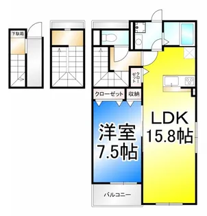 シャルマン【3階】の間取り