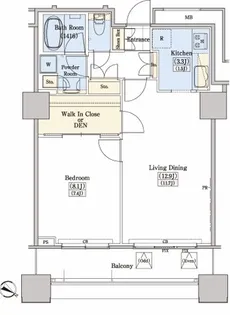 レジディアタワー上池袋(タワー棟)【16階】の間取り