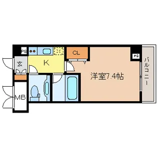 HF愛宕橋レジデンス【2階】の間取り