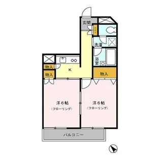 グランシャリオ【3階】の間取り