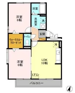 グランドゥールIII A【2階】の間取り