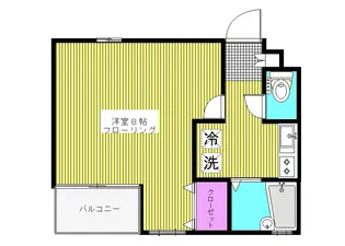 クレイン四谷【2階】の間取り