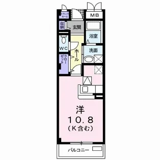 メゾン堂ノ前B【1階】の間取り