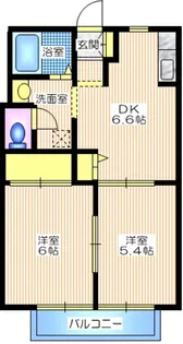 神奈川県横浜市青葉区もえぎ野【アパート】の間取り