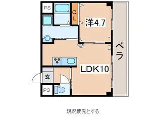 舟山ハイツ【3階】の間取り