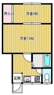 ●デパールB【1階】の間取り
