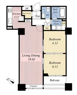 ガレリアグランデ【6階】の間取り