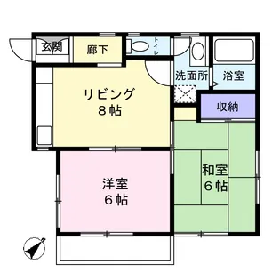 グリーンビレッジサフラン【2階】の間取り