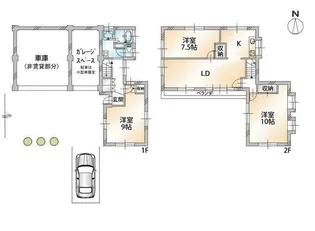 神奈川県横浜市港南区日野5【一戸建】の間取り