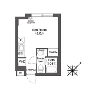 エスタート大井町フォレスト【1階】の間取り