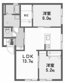 KABIEN A・B棟【1階】の間取り