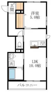 【旭化成ヘーベルメゾン】フローリッシュ小竹【2階】の間取り