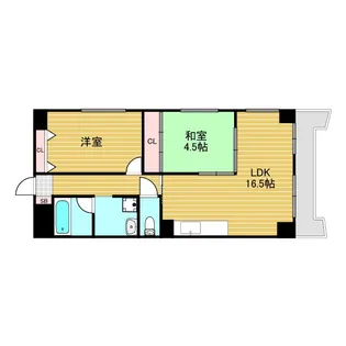 新大阪南愛ビル【6階】の間取り