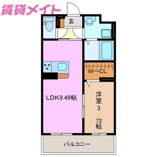 仮)S様新築マンション【1階】の間取り