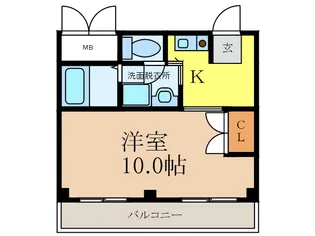 フォンティ-ヌ茨木【1階】の間取り