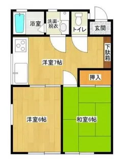 クレール坂本【1階】の間取り