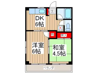 第6浅井マンション【3階】の間取り