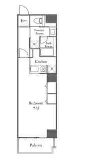 六本木ビュータワー【10階】の間取り