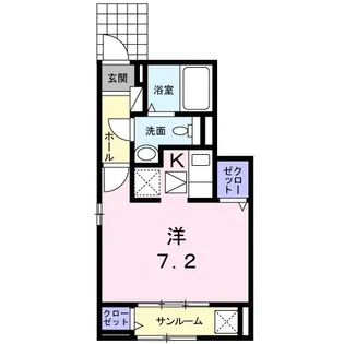 ブラン ソル ジュンII【1階】の間取り