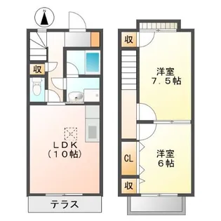 ティファナ イースト【1階】の間取り