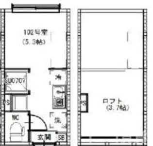 ハーモニーテラス練馬下石神井【1階】の間取り