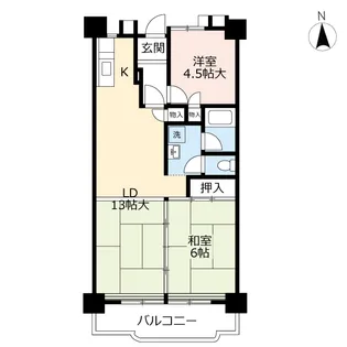 UR紅梅【3階】の間取り