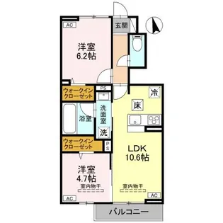 Residia 東城南【1階】の間取り