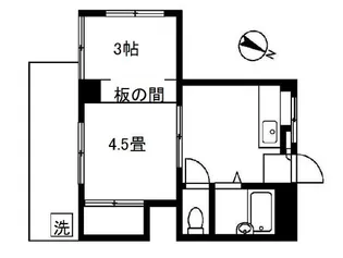 ハイム花咲町【3階】の間取り