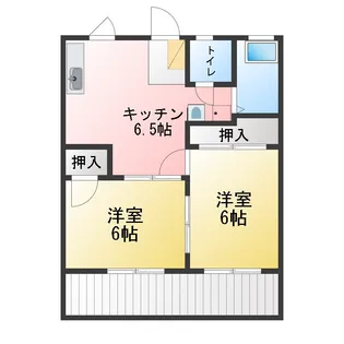ハイツ美鈴【1階】の間取り
