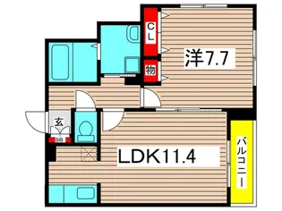 MAISOND OR KAMEARI EAST【3階】の間取り