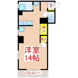 OPTION.BLD.【3階】の間取り