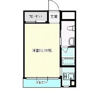 PEACE BOX桂【4階】の間取り