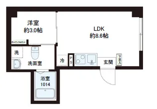 レピュア十条レジデンスII【1階】の間取り