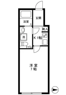 ハピテラス東四ツ木【3階】の間取り