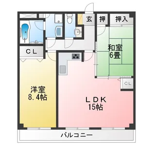 アンジェリーク【2階】の間取り