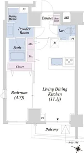 THEATER COURT本駒込【9階】の間取り