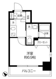 プライマル茅場町【2階】の間取り