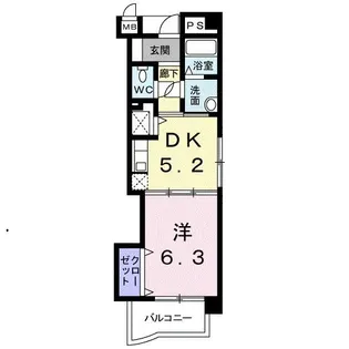プリマヴェーラ【4階】の間取り