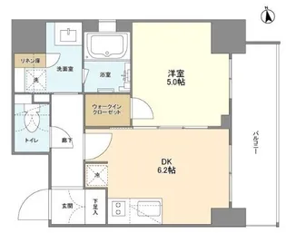 エステムコート北堀江II【11階】の間取り