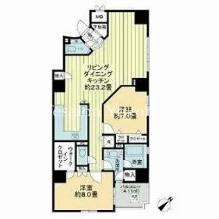 グランドステージ海岸通り【3階】の間取り