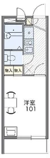 レオパレスRaffineige【3階】の間取り