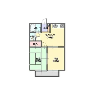 ルピナス生原【2階】の間取り