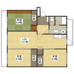 K’s B KAIROEN C棟【3階】の間取り