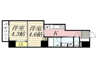 CLASSEUM飯田橋 クラシアム飯田橋【3階】の間取り