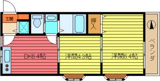 エーデルブルーメナンバー12【2階】の間取り