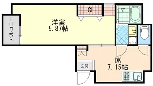 ベルクレスト【5階】の間取り